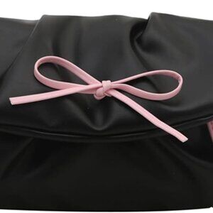 Women's Retro Bowknot Crossbody Bag with Adjustable Strap